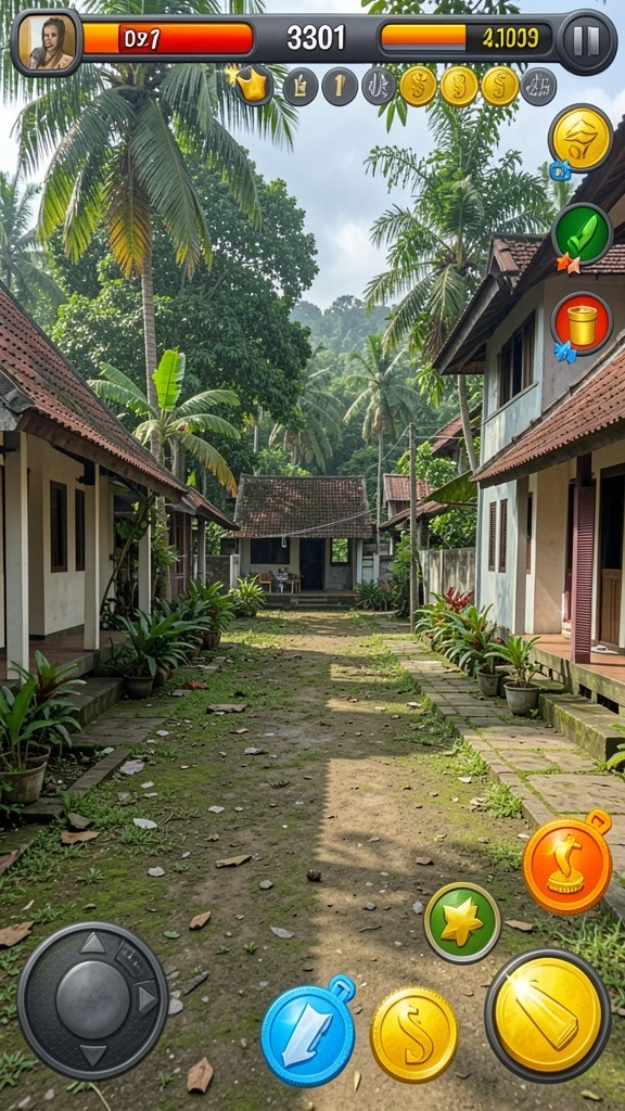 Tampilan awal permainan yang menarik perhatian.