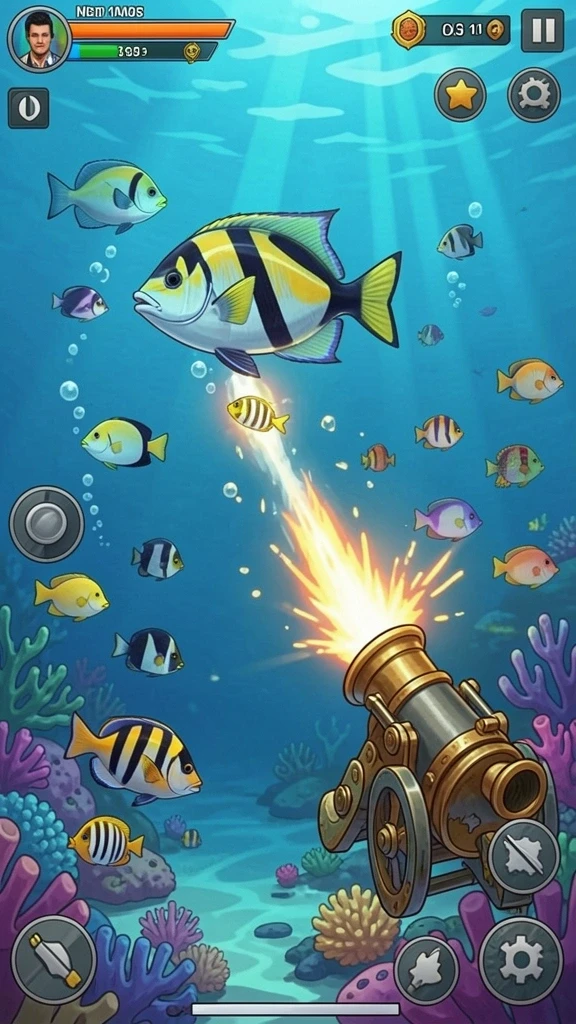 Tampilan awal game yang menarik dan mudah diakses.