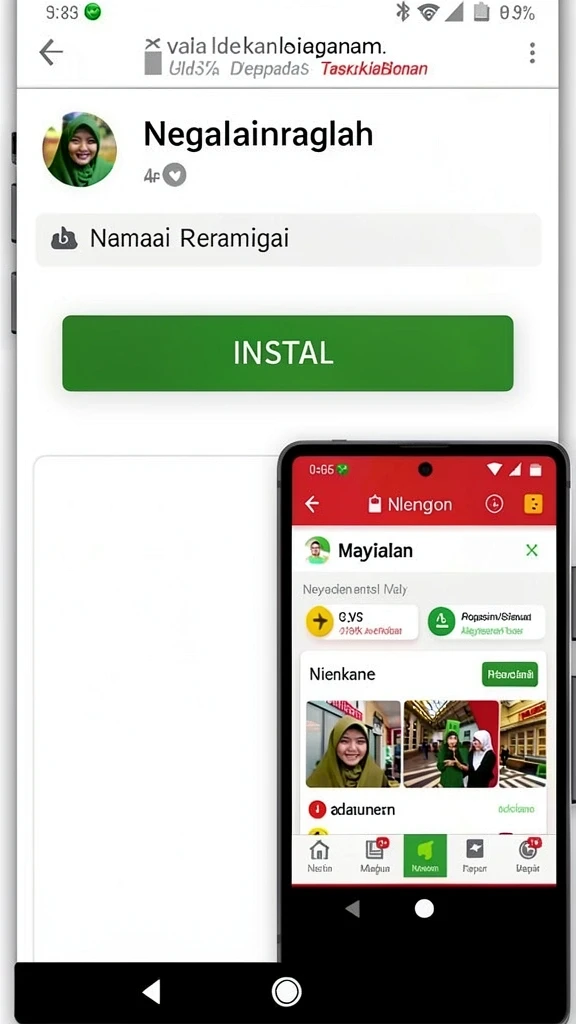 Pemandangan level yang indah dan menantang.