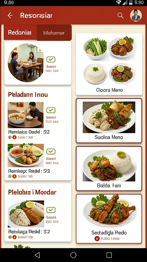 Tampilan antarmuka pengguna yang menarik.