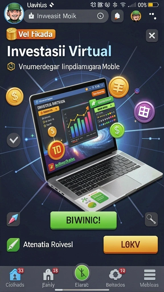 Penggambaran gameplay yang mendebarkan saat memutar gulungan.