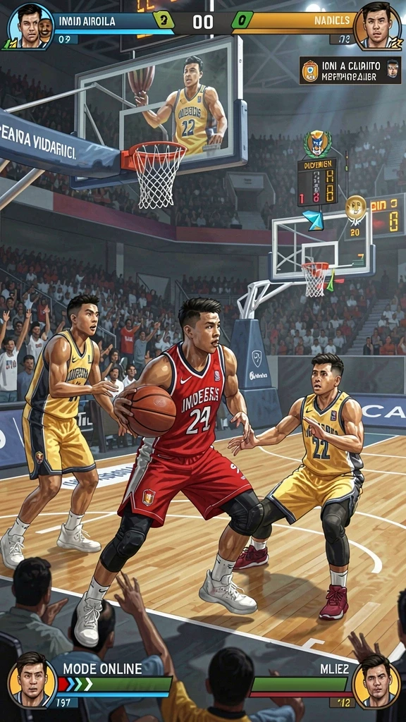 Momen seru bermain multiplayer dengan teman-teman.