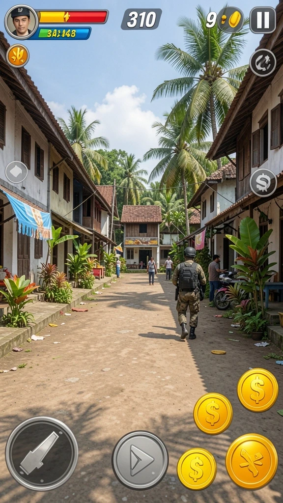 Momen menegangkan saat bertanding melawan pemain lain.