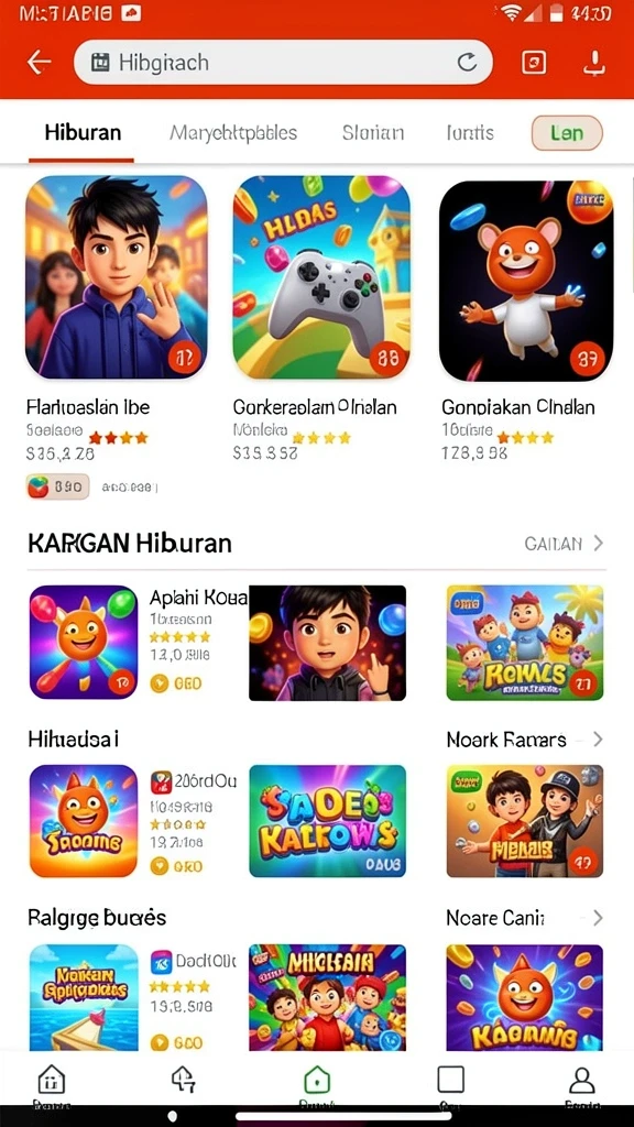 Tampilan antarmuka yang user-friendly dan menarik.