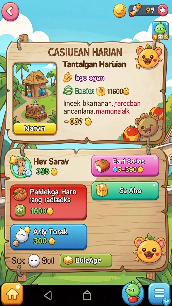 Tantangan seru melawan monster di padang pasir.