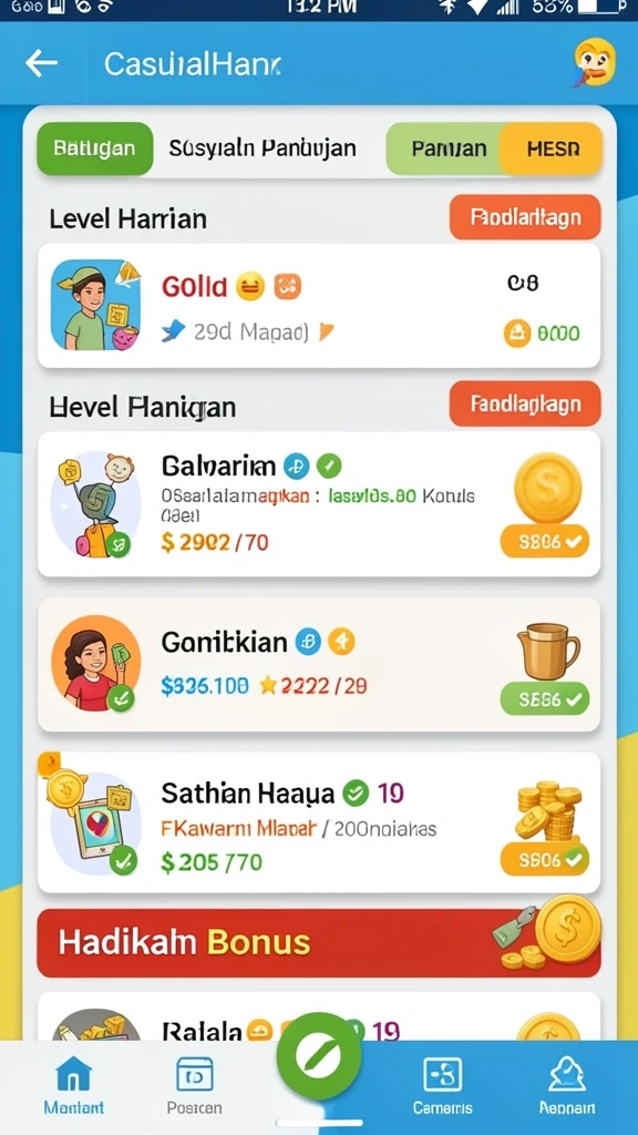 Gambaran aksi seru di dalam permainan.