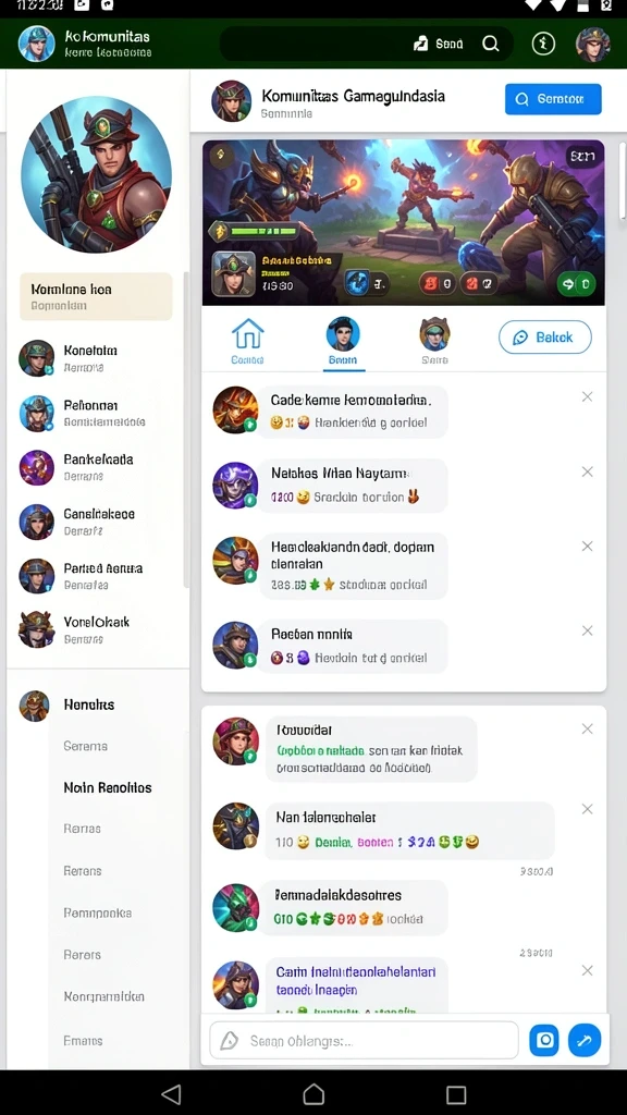 Tampilan antarmuka game yang menarik dan intuitif.