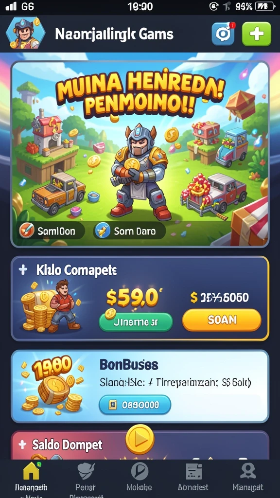 Tampilan utama aplikasi LUCK365 yang menarik.
