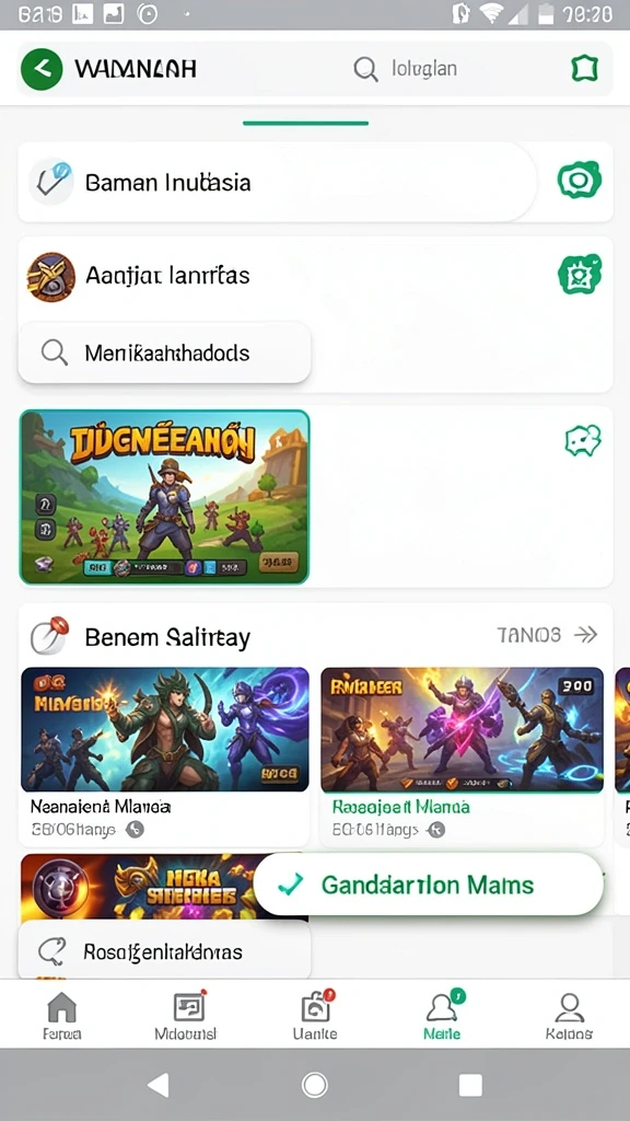 Tampilan antarmuka pengguna yang intuitif.