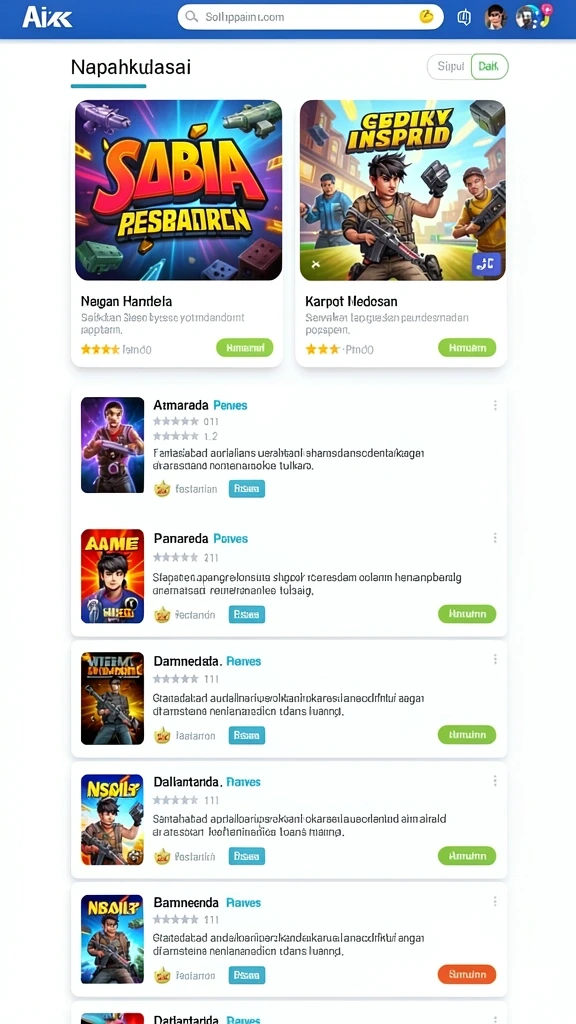 Tampilan antarmuka yang menarik dan user-friendly.