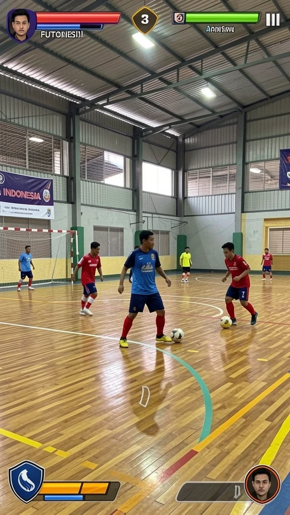 Salah satu level menantang dengan rintangan seru.