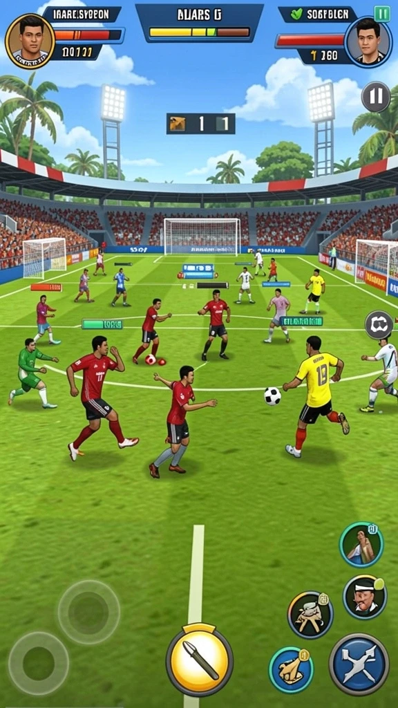Cuplikan dari tantangan menantang dalam game.