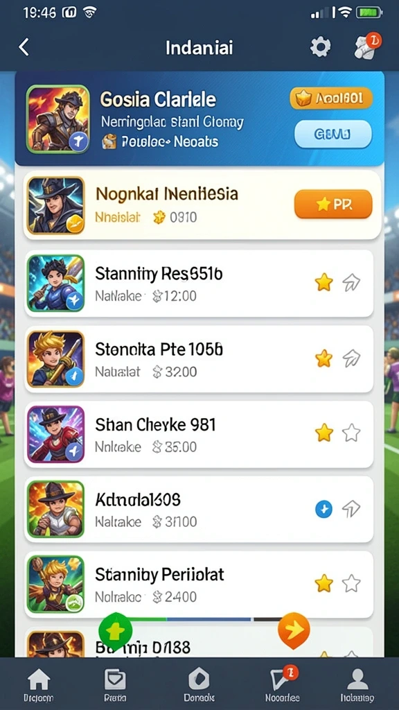 Menu pilihan permainan togel yang beragam.